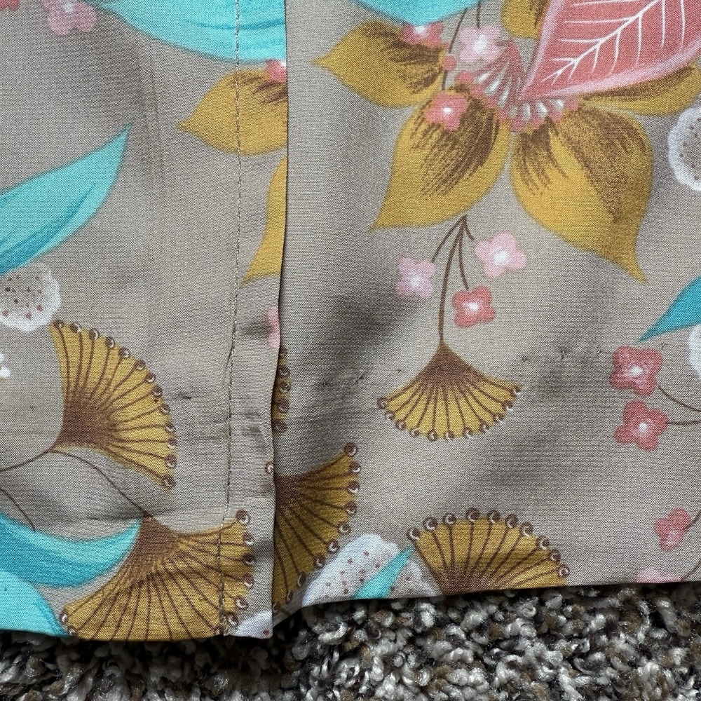 Chaus VTG 90s 2-Piece Set Blouse & Skirt Sz M‎ Floral Hawaiian Resortwear Wrap - Picture 9 of 16